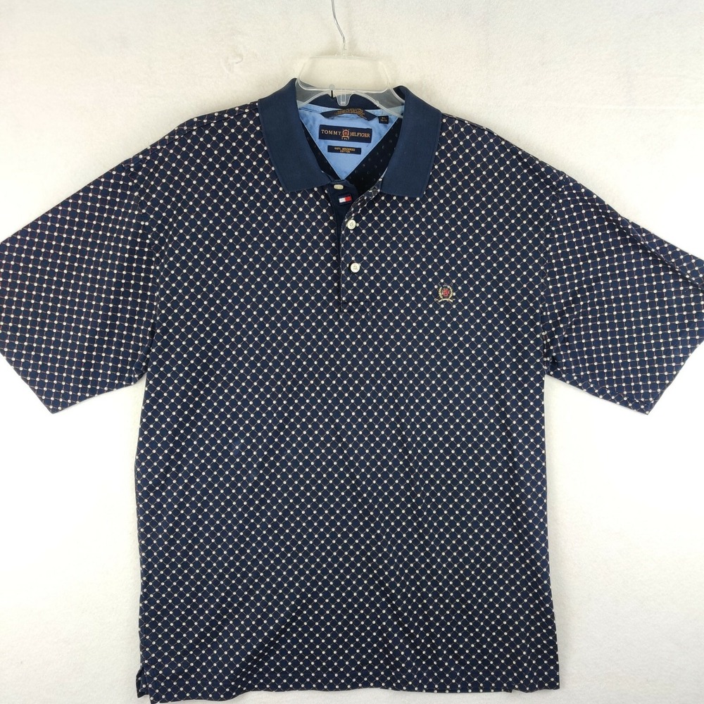 Tommy Hilfiger Mens Golf Tee Polo Shirt Adult XL Black